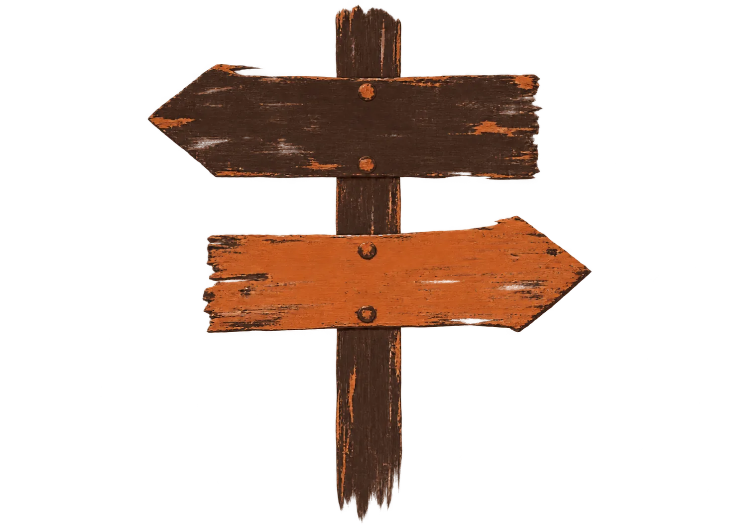 A signpost at a fork