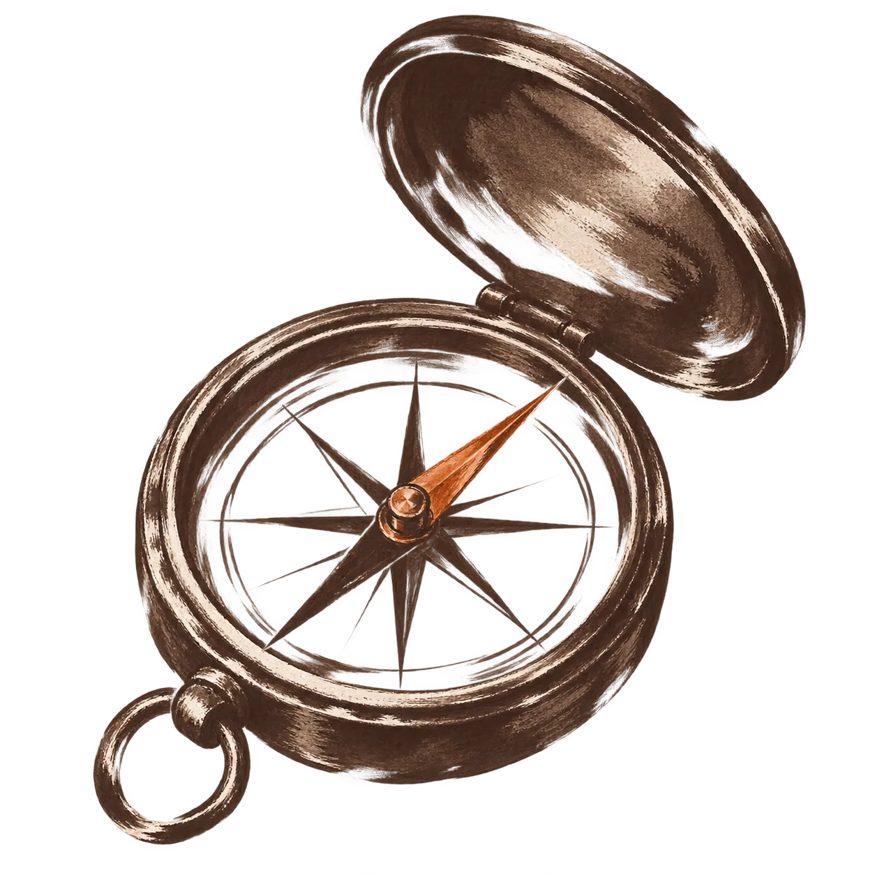 A vintage compass